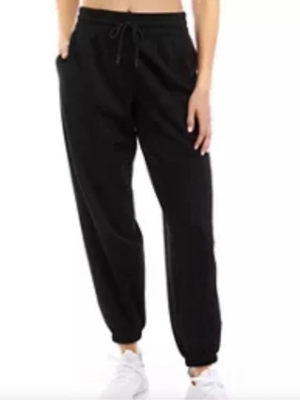 Xersion Essential Classic Fleece Jogger Pants Black Size Large